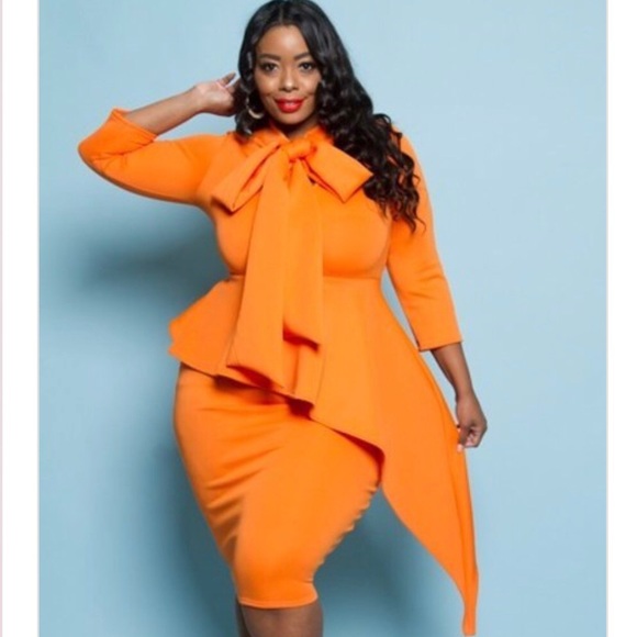 K Too Dresses & Skirts - K Too | Plus Size Pointe Midi Bow Dress